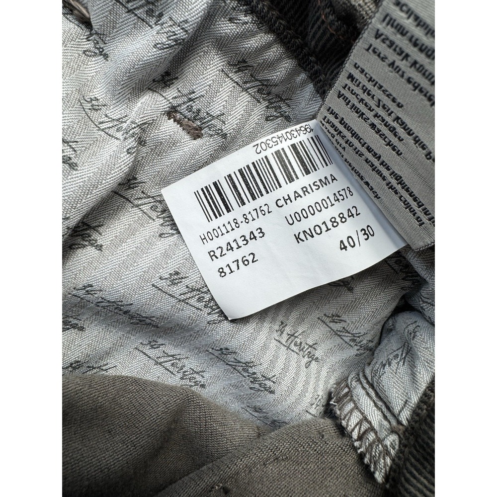 34 Heritage Charisma Brown Diagonal Denim Jeans Men's 40x30 - Picture 10 of 11